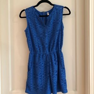 Blue Lace Romper